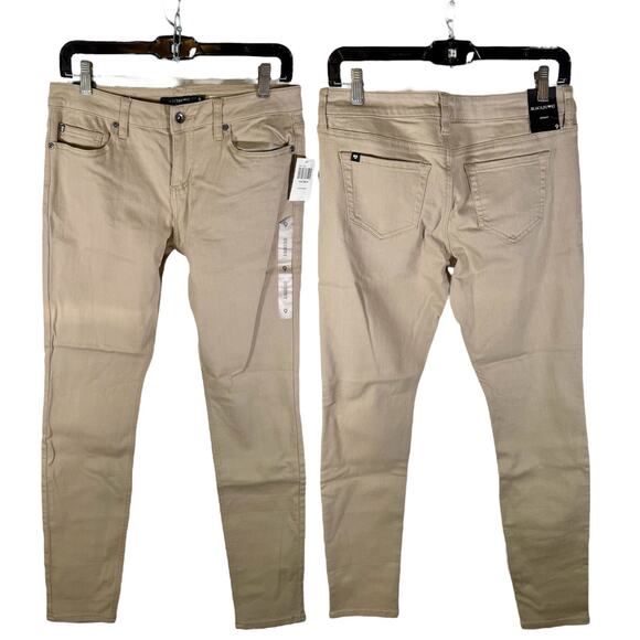 Blackheart Hot Topic NWT Women's Junior 9 Khaki Colored Skinny Jeans Stretch - Picture 2 of 11